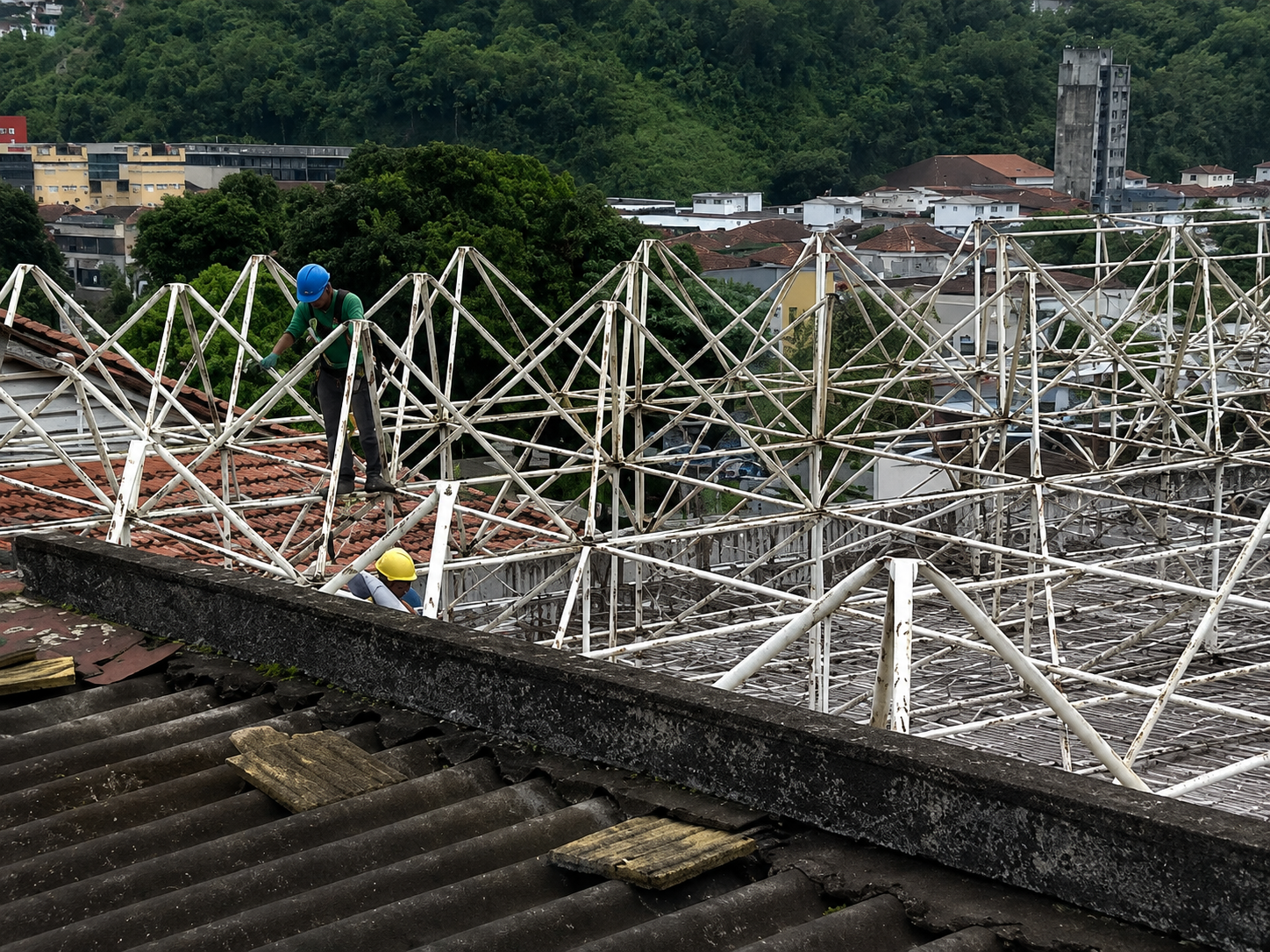 Cobertura metálica — Vila do Aço